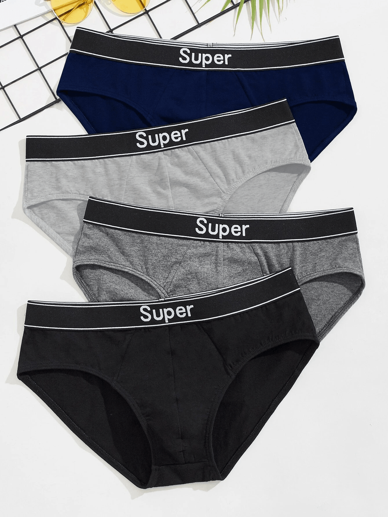 Premium Imported Underwear - Men Pack Of 4 Briefs - Young Trendz