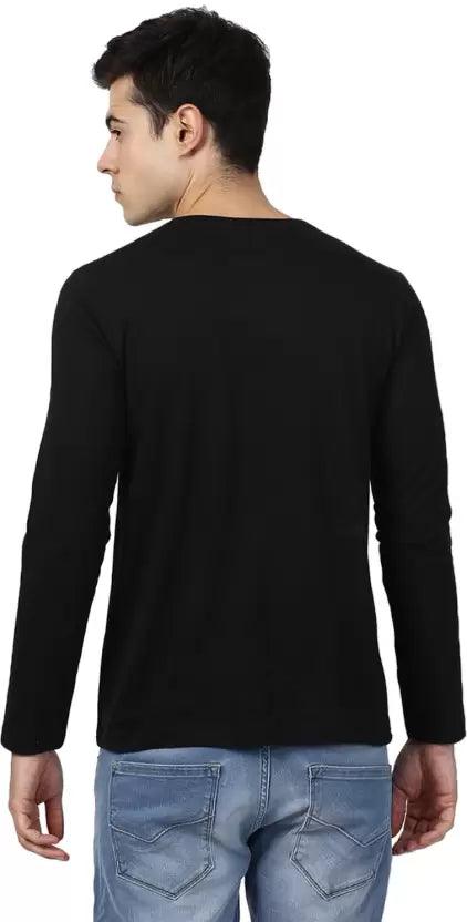 Young trendz Men Round Neck Black T-Shirt - Young Trendz