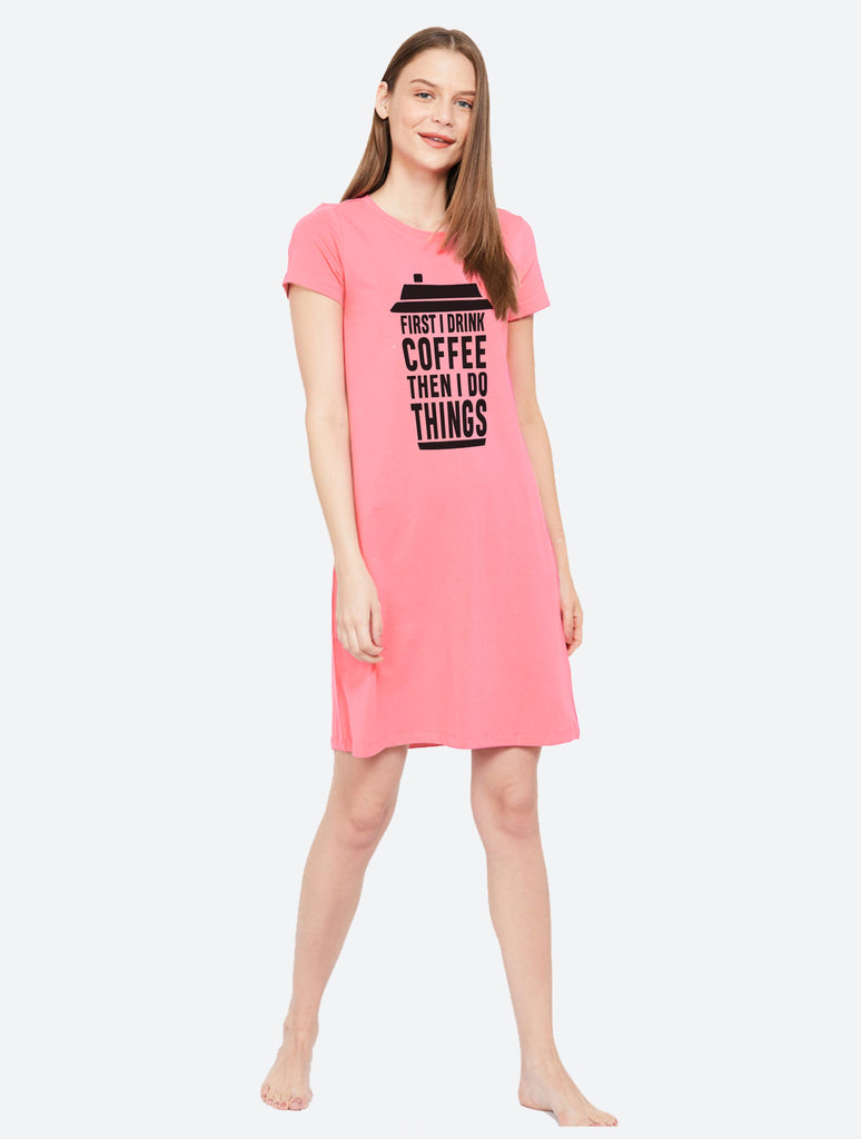 Womens Printed Half sleeve Combo Night Dress (Pack of 2 ) - Young Trendz