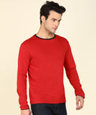 Mens Contrast Crew Neck Full Sleeve T-Shirts - Young Trendz