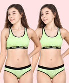 Girls Non Padded Pink Trendz Combo Sports Bra(Pack of 2) - Young Trendz