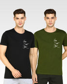 Mens Printed Combo TShirt - 2pcs Pack - Young Trendz