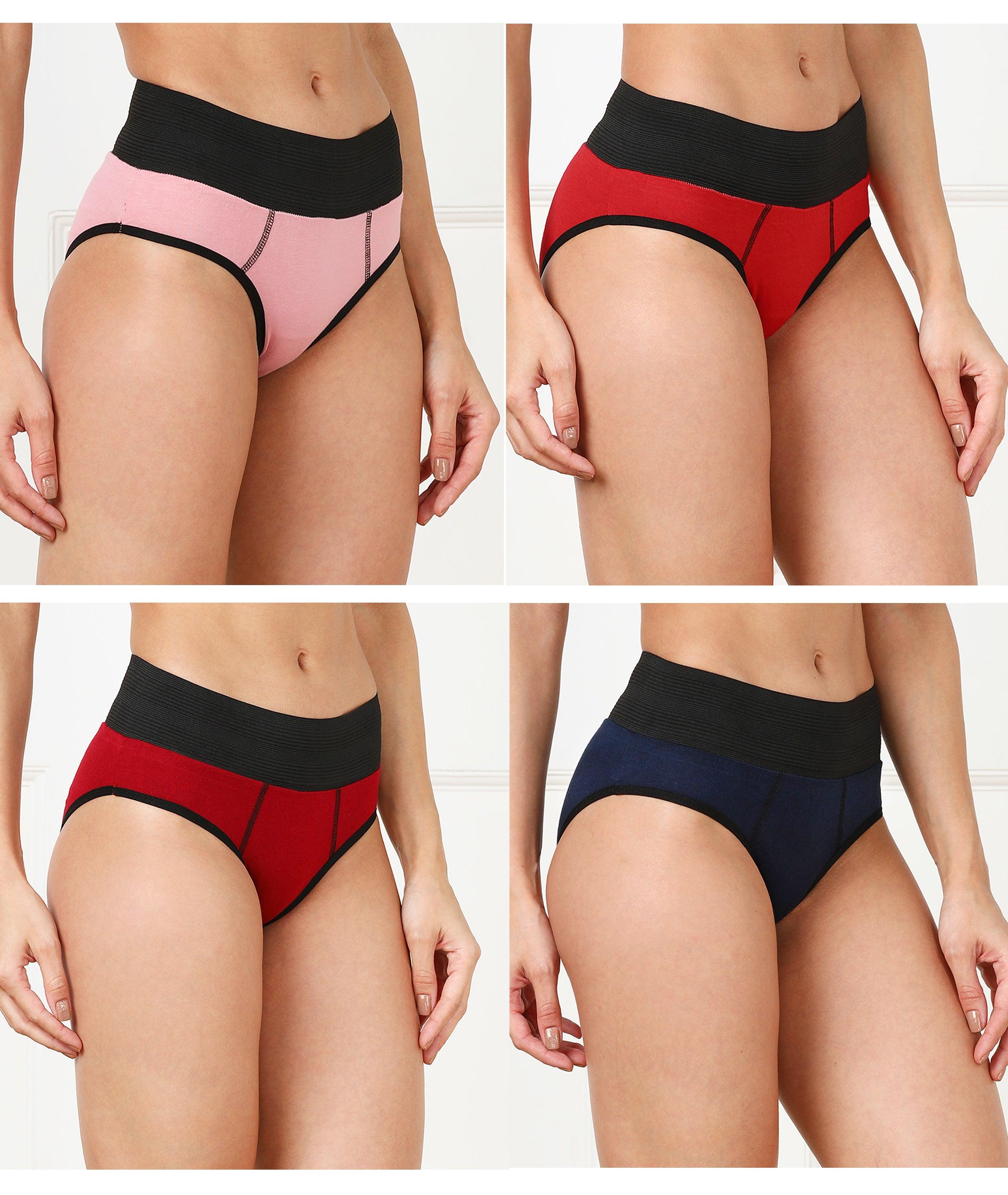 Young Trendz Women High Waist Combo Hipster - 4pcs Pack - Young Trendz