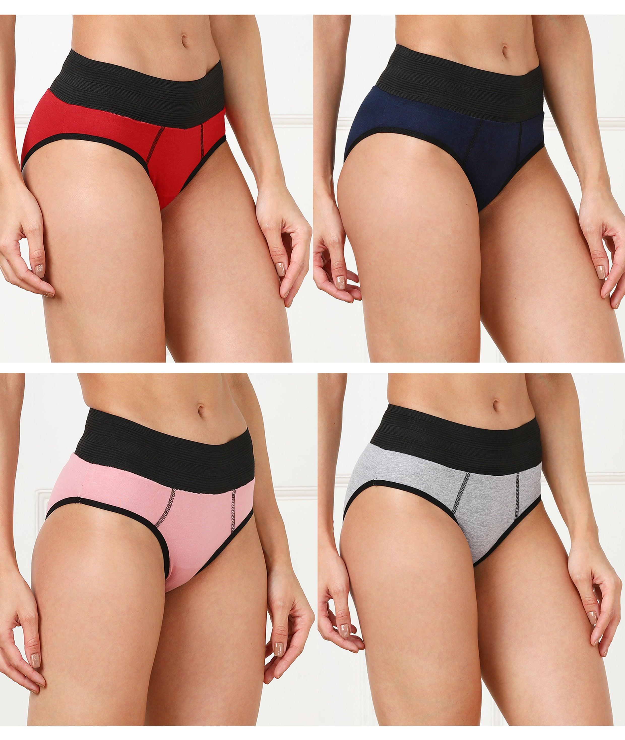 Young Trendz Women High Waist Combo Hipster - 4pcs Pack - Young Trendz