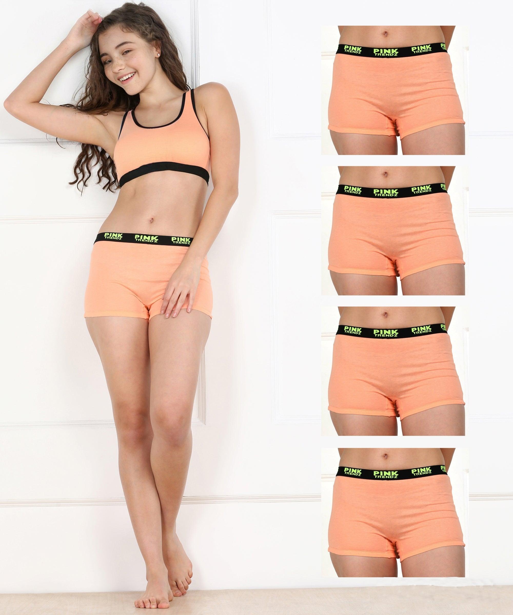 Girls Pink Trendz Combo Boyshorts - Young Trendz