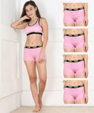 Girls Pink Trendz Combo Boyshorts - Young Trendz