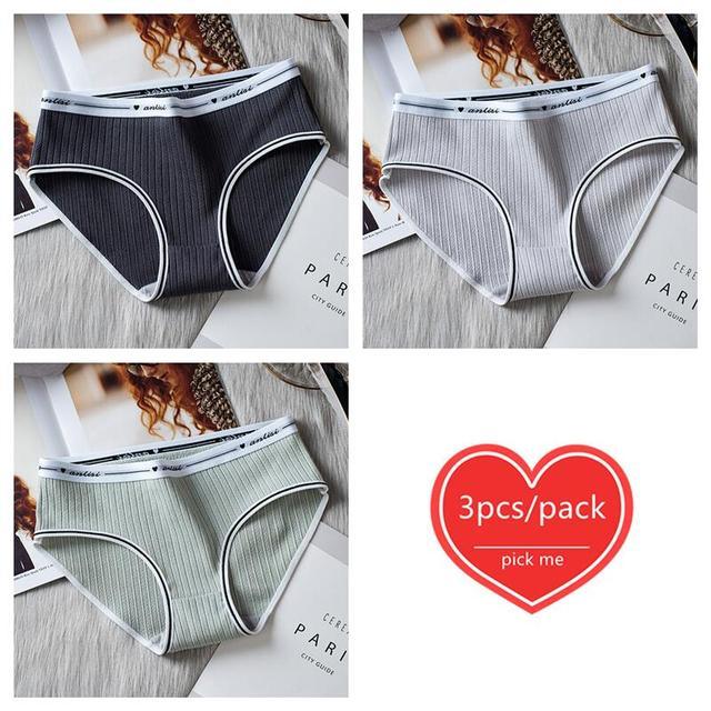 Premium Imported Underwear - Women Pack Of 3 Briefs - Young Trendz