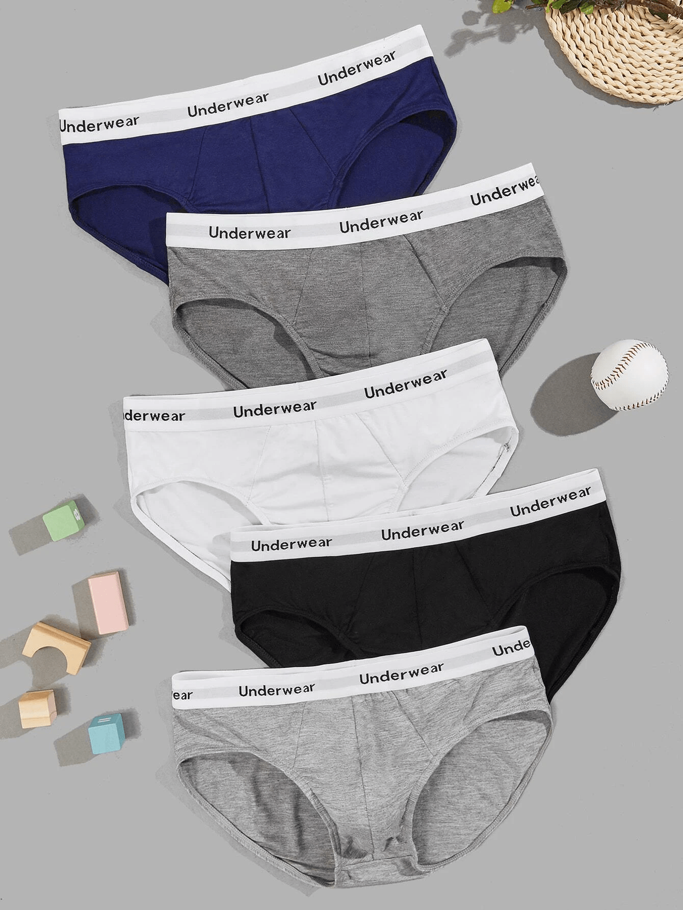 Premium Imported Underwear - Men Pack Of 5 Briefs - Young Trendz