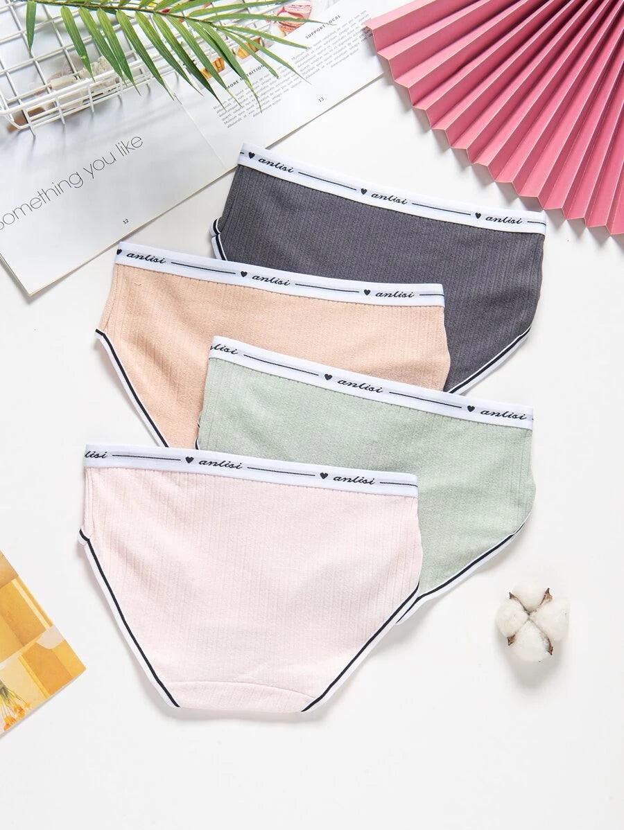 Premium Imported Underwear - Women Pack Of 4 Briefs - Young Trendz