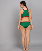 Women Flixchil Inner Sports Bra 2Combo Drak Green - Young Trendz