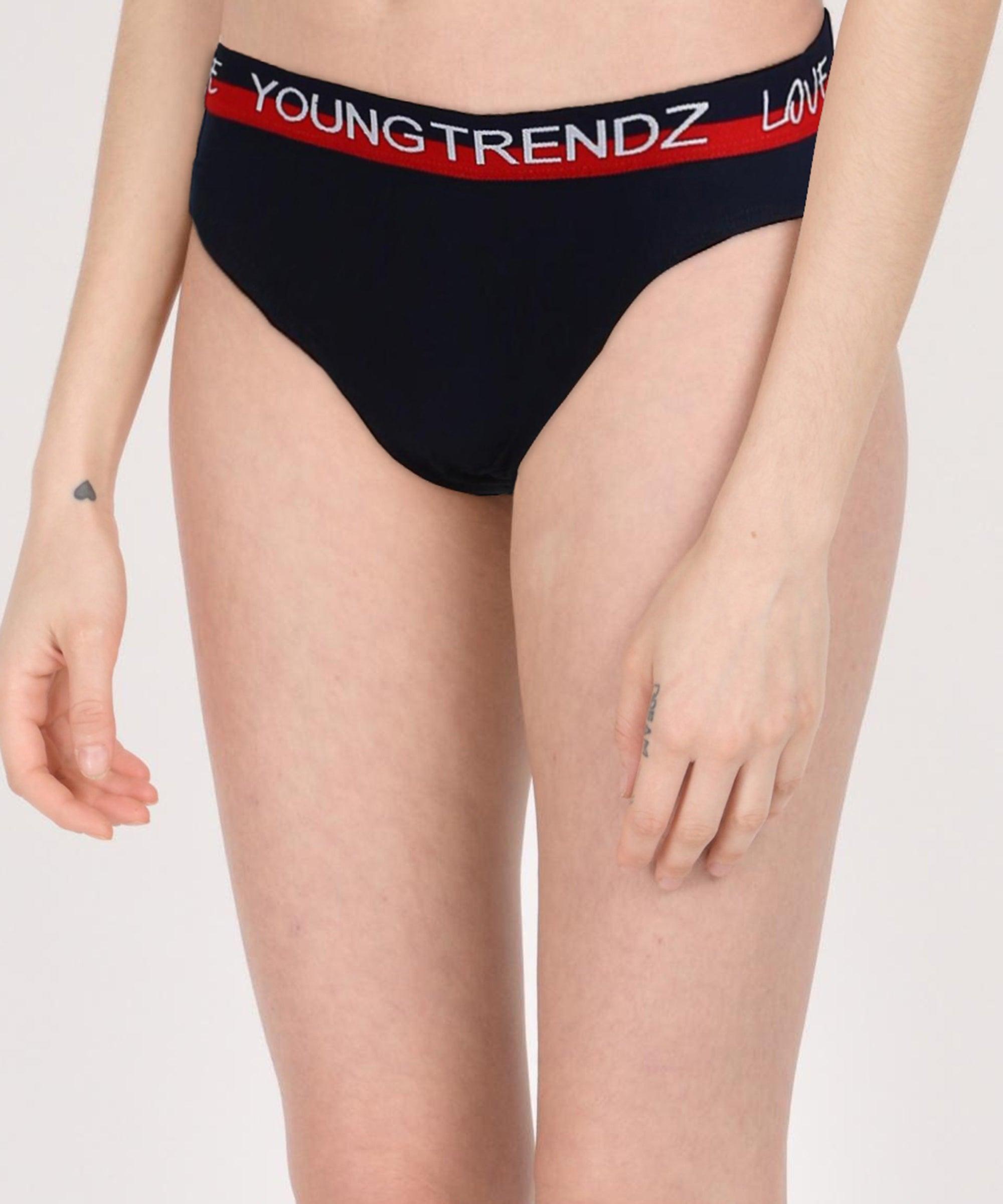 Girls Multicolours Hipster Navy colour Panty - Young Trendz