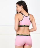 Young Trendz Womens Pink Trendz Combo Boyshorts - Young Trendz