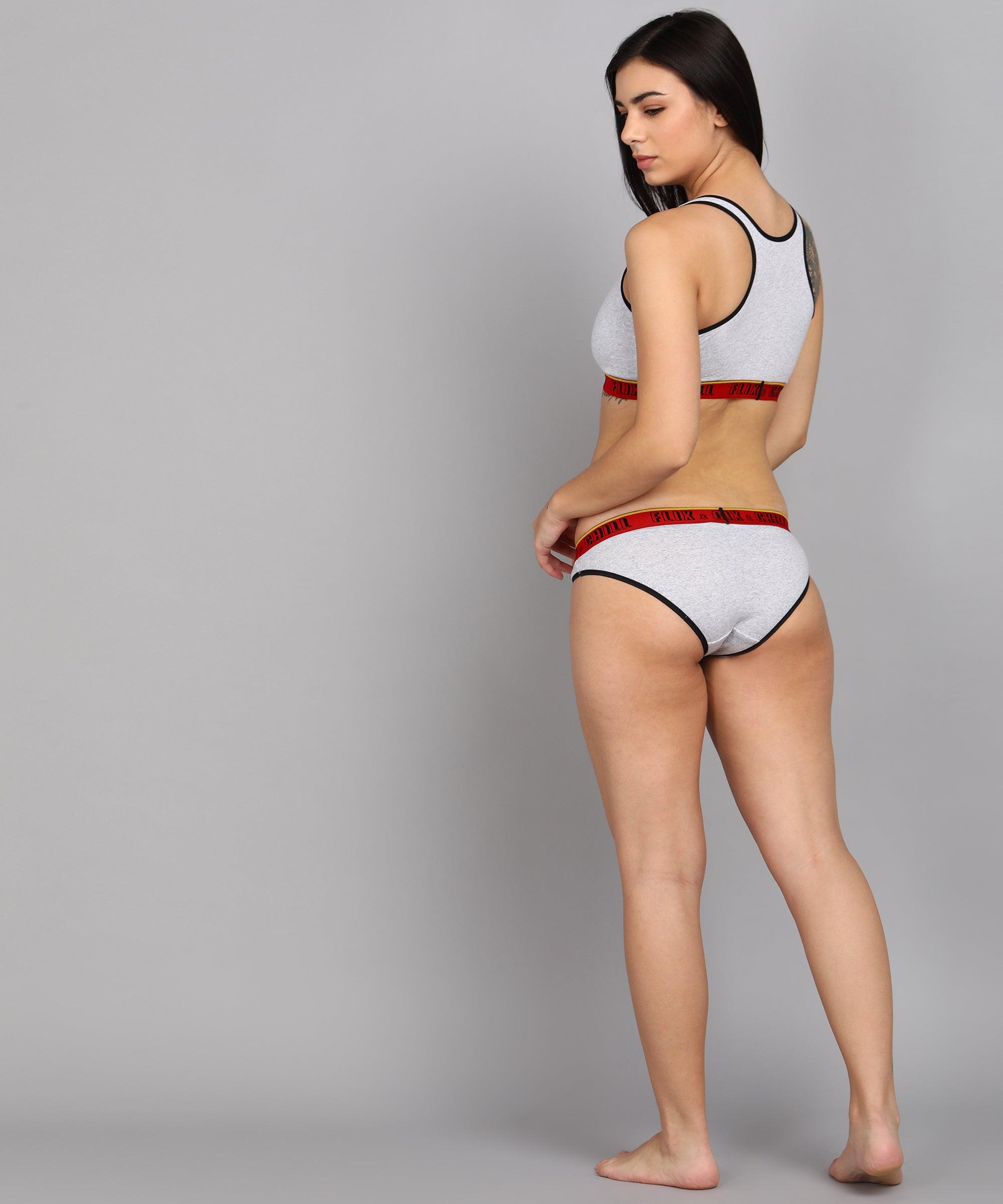 Womens Non Padded FLIXCHILL Combo Sports Bra (Pack of 3) - Young Trendz