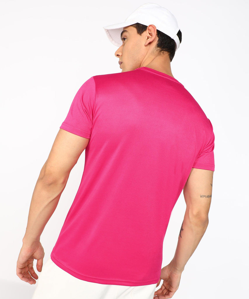Mens Dry-Fit Sports T.shirt (Pink) - Young Trendz