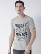 Nobody Printed Grey Color Couple Tshirts - Young Trendz