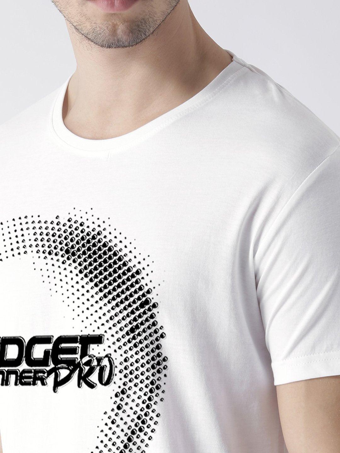 Half Sleeve Prospin Printed White Color Tshirts - Young Trendz