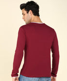 Mens Contrast Crew Neck Full Sleeve T-Shirts - Young Trendz