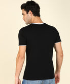 Mens Contrast Crew Neck Half Sleeve T-Shirts - Young Trendz