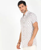 Mens Half Sleeve Casual Printed Shirt - Young Trendz