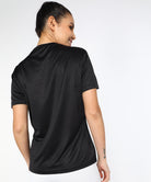 Womens Dry-Fit Sports T.shirt (Black) - Young Trendz