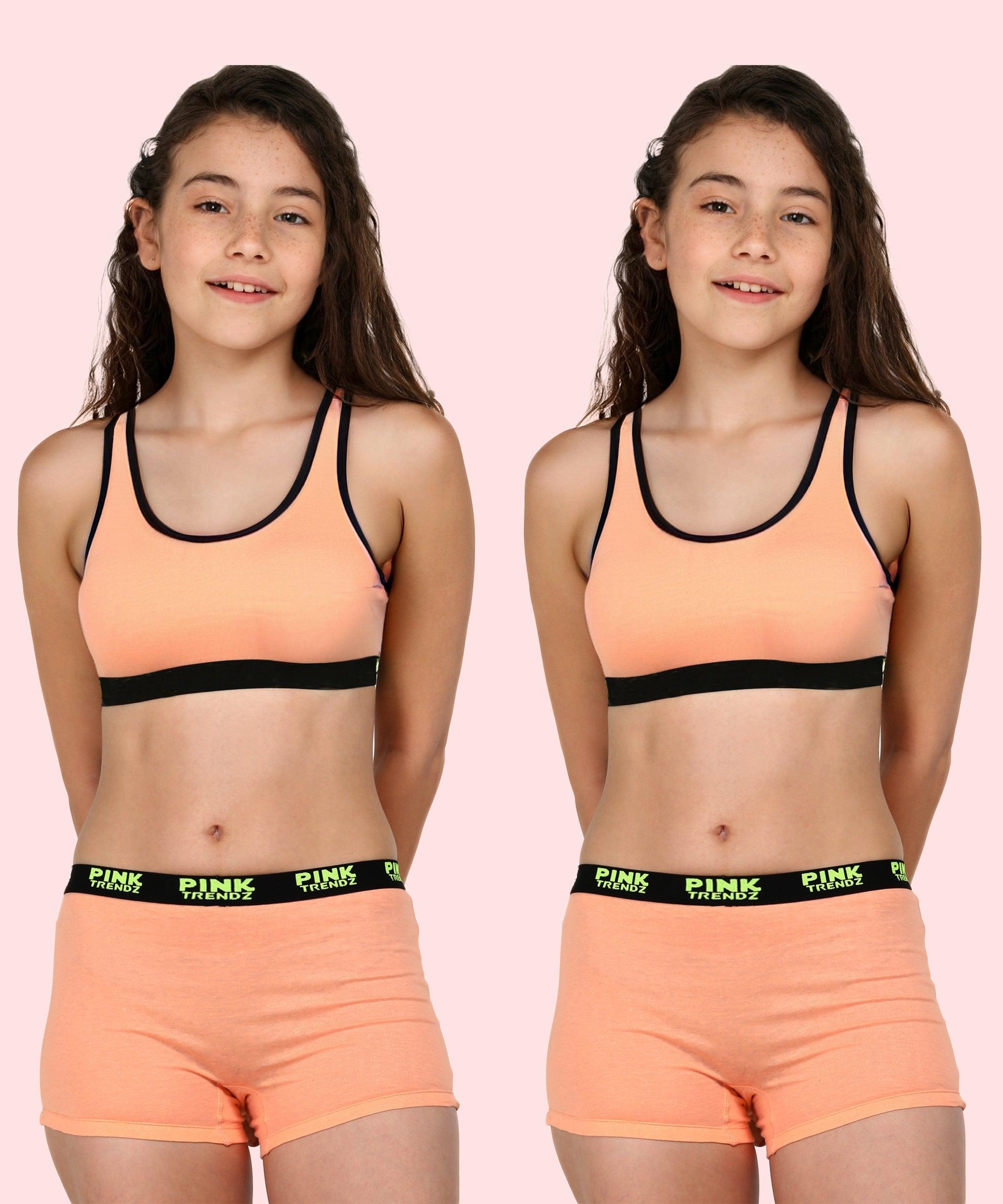 Girls Pink Trendz Combo Boyshorts - Young Trendz