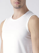 Mens Plain Sleeveless Combo Tshirt - Young Trendz