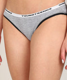 Women Branded Elastic Hipster Pack Of 3 - Briefs - Young Trendz