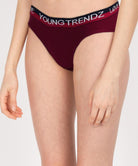 Girls Multicolours Hipster Maroon colour Panty - Young Trendz