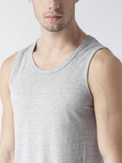 Mens Plain Sleeveless Combo Tshirt - Young Trendz