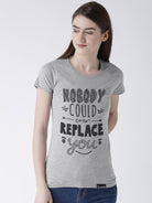 Nobody Printed Grey Color Couple Tshirts - Young Trendz