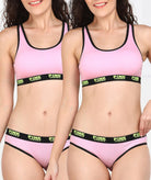 Womens Pink Trendz Combo Lingerie Set - Young Trendz