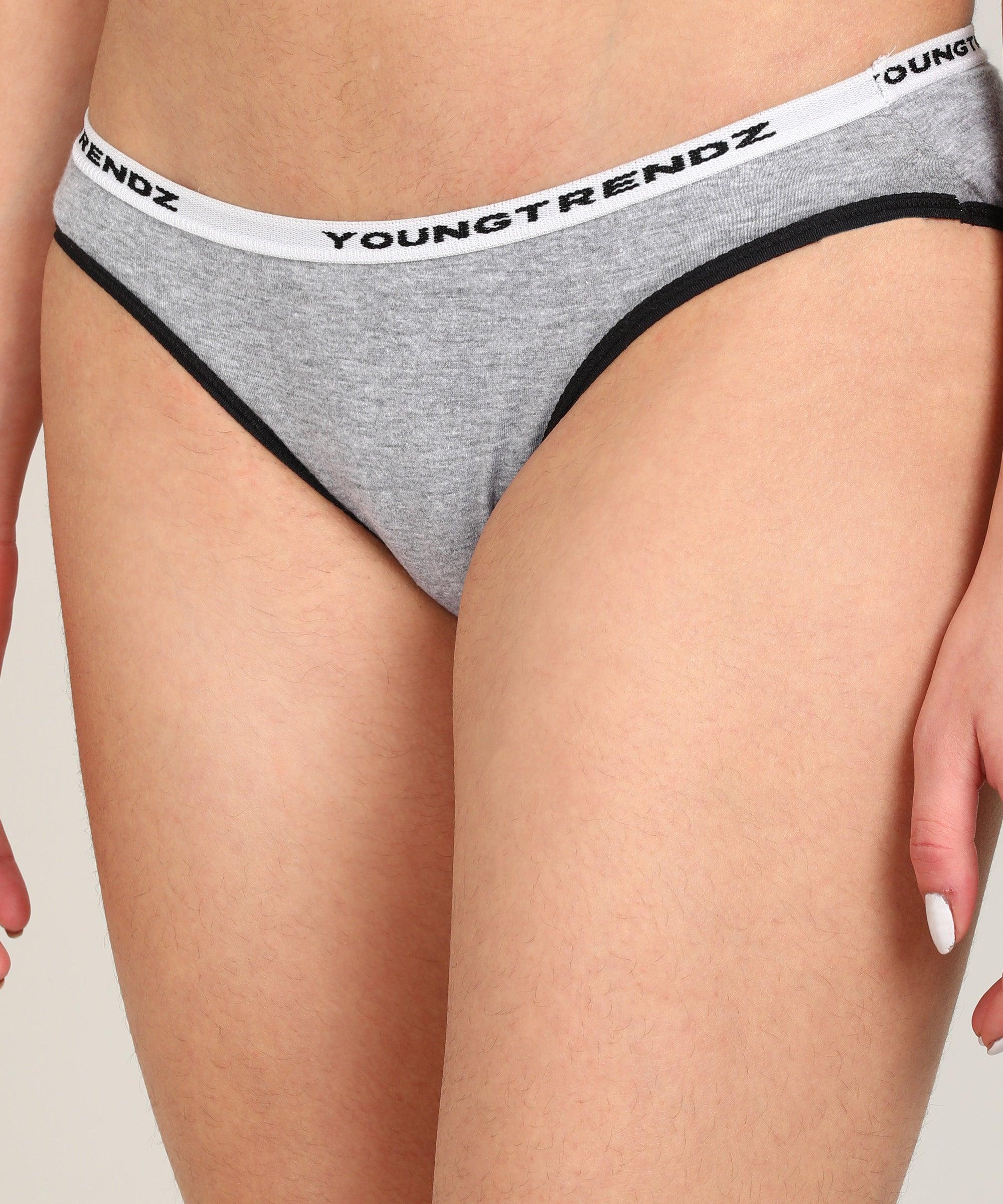 Women Branded Elastic Hipster Pack Of 2 - Briefs - Young Trendz