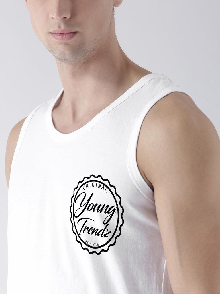 Mens Print Sleeveless Tshirt - Young Trendz