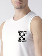 Mens Print Sleeveless Tshirt - Young Trendz