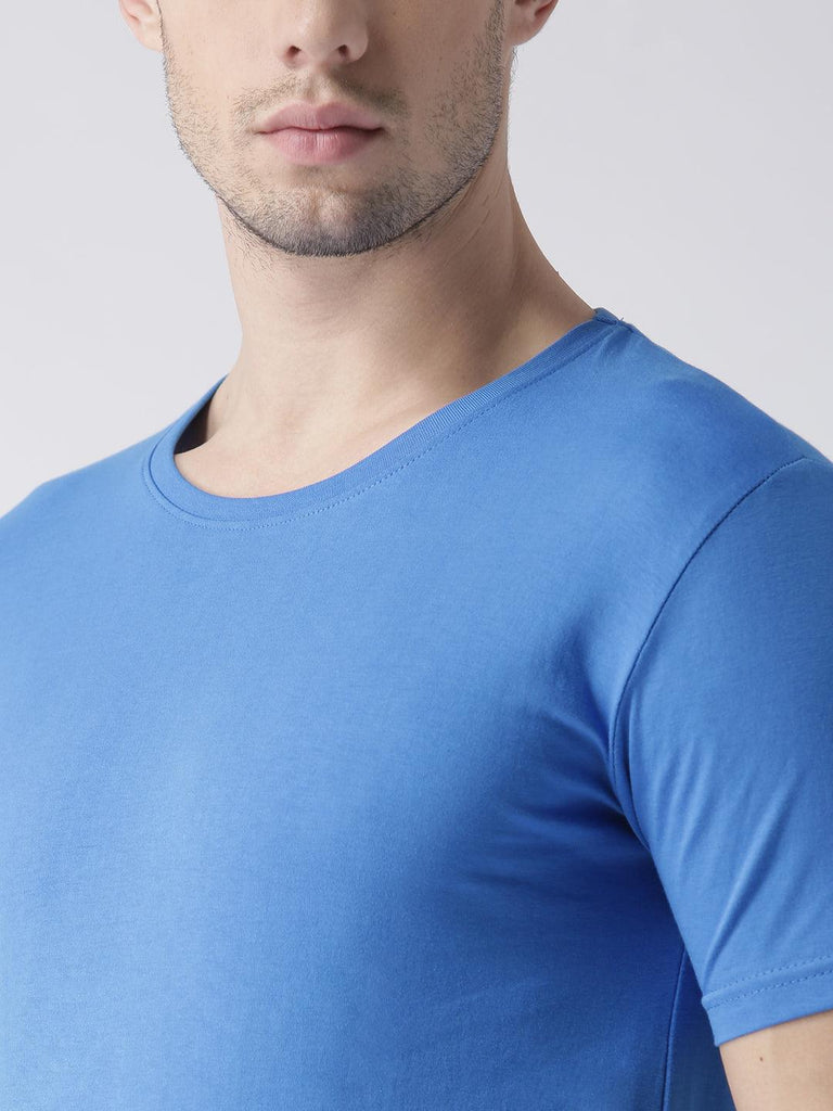 Men Half sleeve Solid Tshirt - Young Trendz