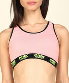 Womens Pink Trendz Sports Bar Bikini Combo lingerie Set - Young Trendz