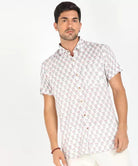 Mens Half Sleeve Casual Printed Shirt - Young Trendz