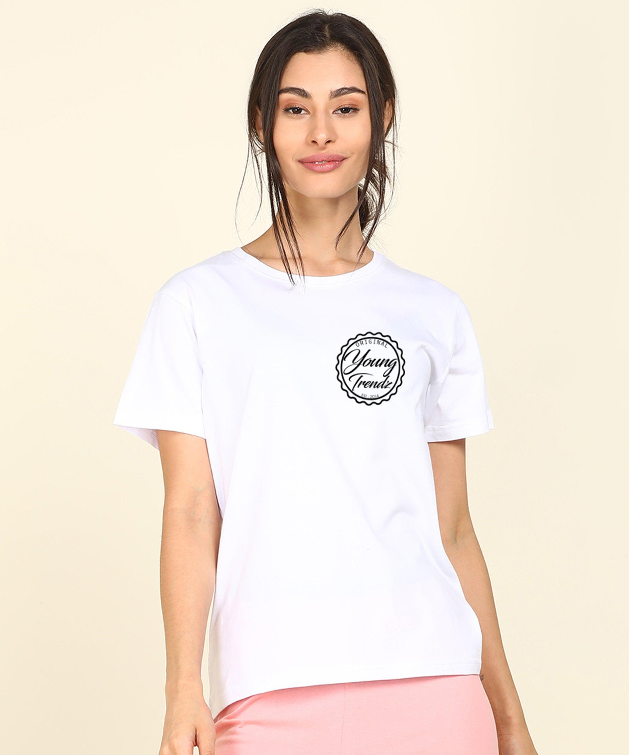 Womens Regular Fit Combo Printed T Shirt - Young Trendz