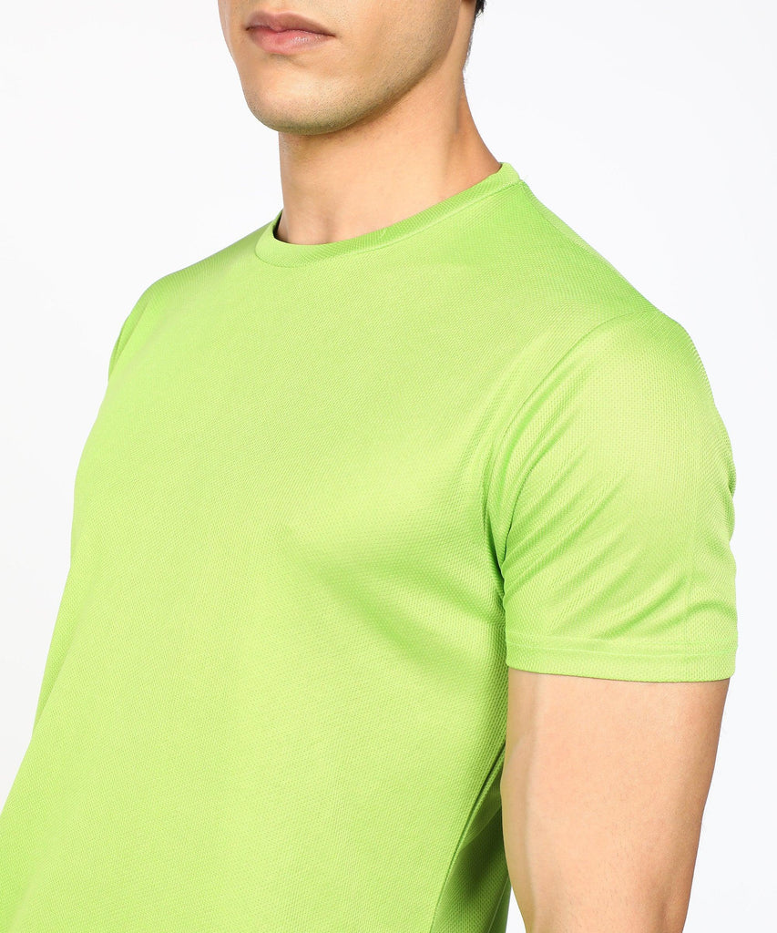 Mens Dry-Fit Sports T.shirt (Green) - Young Trendz