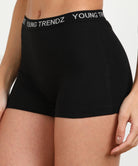 Womens YT Elastic Combo Boyshorts - Young Trendz