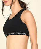 Young Trendz Womens Active Co-Ord Set (Black_Navy) - Young Trendz