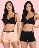 Womens YT Elastic Combo Boyshorts - Young Trendz