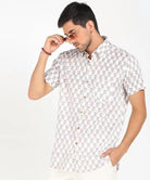 Mens Half Sleeve Casual Printed Shirt - Young Trendz