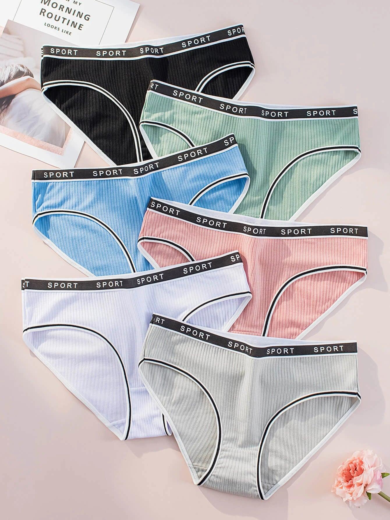 Premium Imported Underwear - Women Pack Of 6 Briefs - Young Trendz