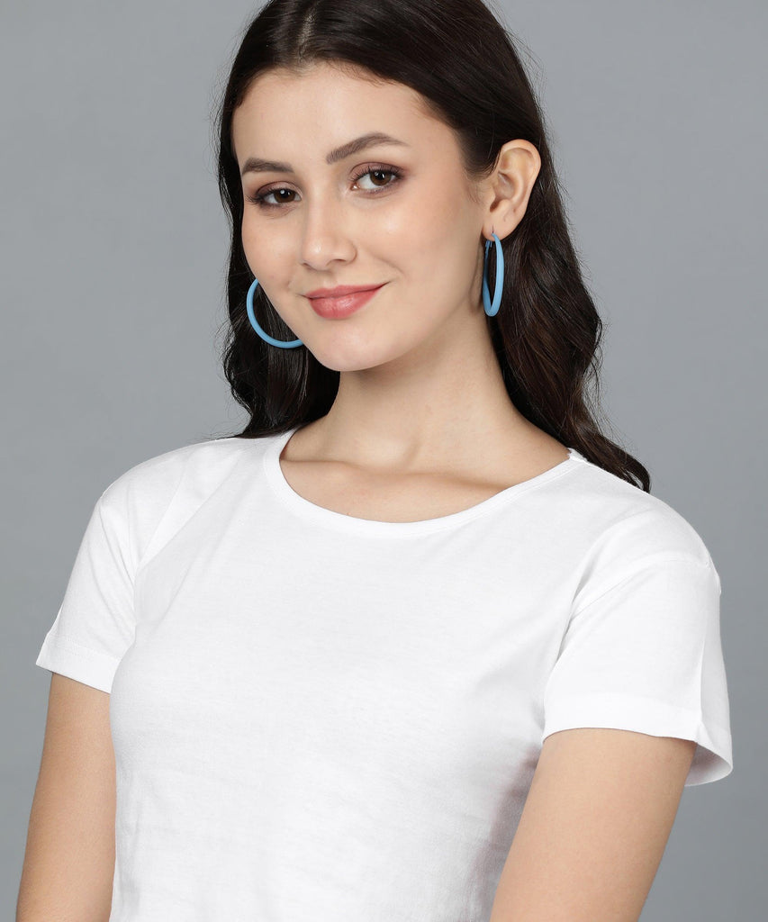 Young trendz Women's Casual Half Sleeve White Top - Young Trendz