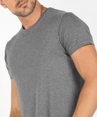 Young Trendz Men Halfsleeve Solid Tshirt (Andra Melange) - Young Trendz