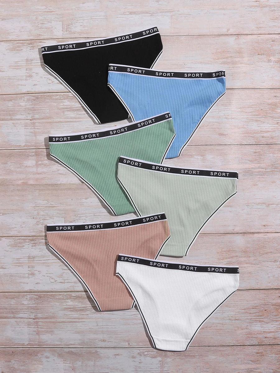 Premium Imported Underwear - Women Pack Of 6 Briefs - Young Trendz