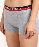 Young Trendz Women Love Elastic Boy Short Grey Panty - Young Trendz