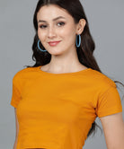 Young trendz Women's Casual Half Sleeve Crop Top (Pack Of 3) - Young Trendz