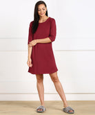 Womens Plain Full sleeve Night Dress - Young Trendz